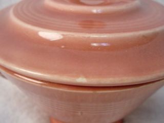 Homer Laughlin China Harlequin Rose Pattern Sugar Bowl with Lid with