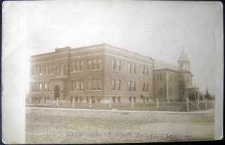East Jordan Michigan 1910 High School RPPC