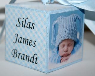 Babys First Christmas Ornament Personalized 2012 Photo Ornament Boy