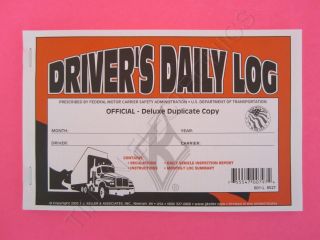 50 Pack of Duplicate Drivers Daily Log Book JJ Keller 601L