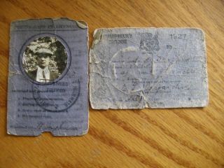 Antique 1927 Ontario Canada Drivers License LICENCE