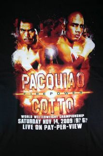 Pacquiao Cotto Boxing Media Day Shirt for Firepower