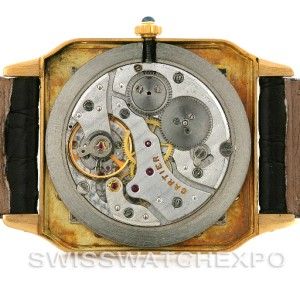 Cartier Santos Dumont Privee Paris Mecanique 18k Y Gold Watch