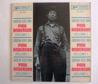 Pink Anderson Vol 1 Carolina Blues Man Prestige Bluesville 1038 RARE