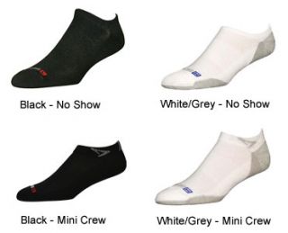 Drymax Socks Sport Lite Mesh V4 White Grey Black Mini Crew No Show All