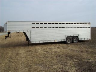 Eby Aluminum livestock Trailer 8x24 cattle stock