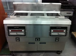 Used Henny Penny Open Double Fryer with Dump Well