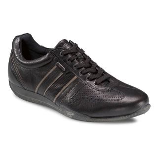 Ecco Summer Sneaker Licorice Black Leather Shoes New