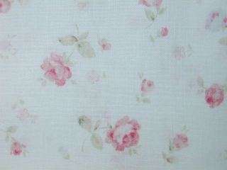 Durham Quilt Faded Pink Roses on Cream So Cottage Chic Yd
