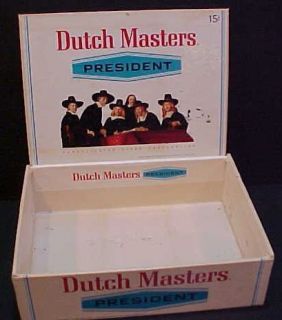 Consolidated Cigar Company Dutch Masters President vintage cardboard