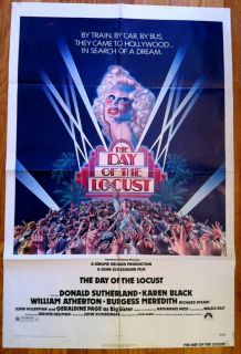 DAY OF THE LOCUST 1975 ORIGINAL Movie Poster FOLDED One Sheet 1SH