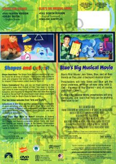  blue s big m new dvd original title blue s clues shapes and colors