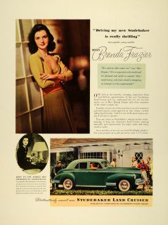 1941 Ad Studebaker Corp Green Wagon Land Cruiser Automobile Brenda