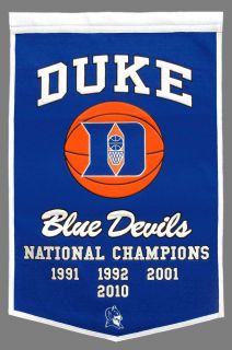 Duke Blue Devils National Champions Dynasty Banner 24x36