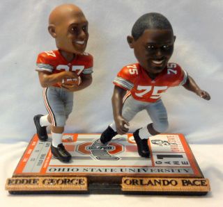 EDDIE GEORGE / ORLANDO PACE Forever DUAL Bobblehead LIMITED Ohio State