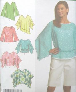 misses poncho top sewing pattern easy simplicity 4700 uncut