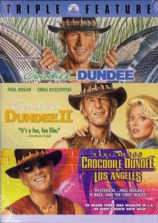 Crocodile Dundee I II III Trilogy 3 DVD Paul Hogan R1