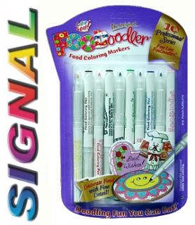 Set of 10 Foodoodler Fine Point Edible Ink Marker Pens