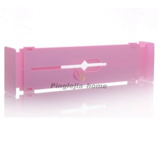 Pink Plastic Flxiable Extendable Drawer Divider Organizer H
