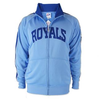 Kansas City Royals Profector Cooperstown Track Jacket Blue Majestic
