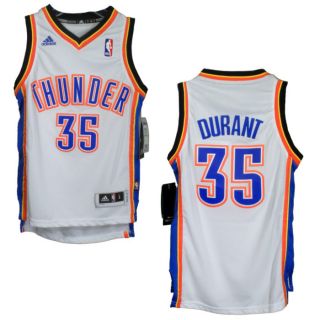 Kevin Durant BOYS 8 20 Oklahoma Thunder Adidas Swingman Jersey