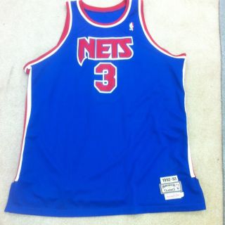 DRAZEN PETROVIC New Jersey Nets Authentic Mitchell Ness M N Blue