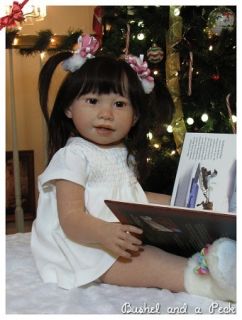 Kimi New Vinyl Toddler Asian Doll Kit by Jannie de Lange
