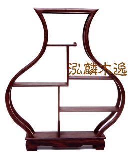 Collectable Room Ornament Wood Stand Shelf for Bottles Wooden Carving