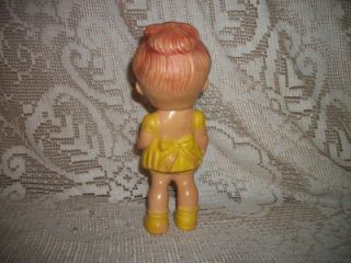 Vintage 1940s Ruth E Newton Sun Rubber Doll Squeaky Toy
