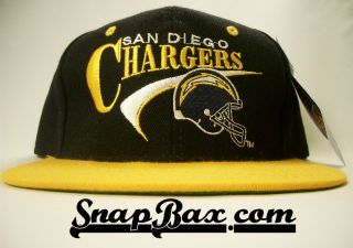 Vintage San Diego Chargers Drew Pearson Swoosh Snapback Hat Cap