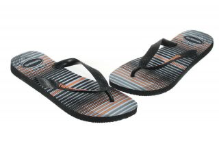 Havaianas Trend 4103358 0880 Black Orange 2012 New Thong Sandal Brazil