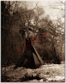 1908 Sioux Winter Camp Tipi ~ Edward S. Curtis Native American Indian