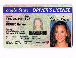 Desperate Housewives Renee Perry Prop Drivers License