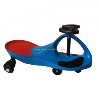  BLUE Wiggling Wiggle Race Car Premium Scooter Kids Driving Toys Plasma
