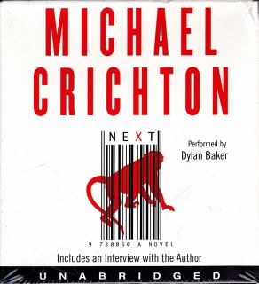 Next Michael Crichton Dylan Baker SciFi Unabr CDs New 0060873094