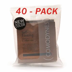 New Intense Color 40 PK Comodynes Self Tanning Towelettes Sunless