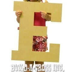 Letters Large wood Letter E 24tall Unfinished Craft Paintable