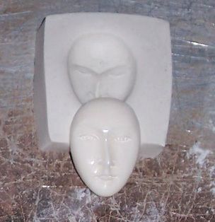 Angel Face Polymer Clay Push Mold Sculpey