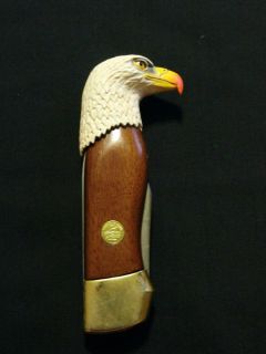 Franklin Mint Collector Knife Eagle Head