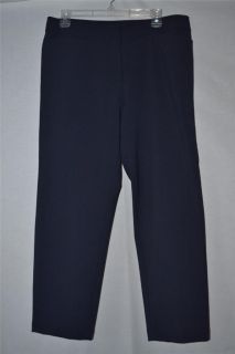 Eileen Fisher Navy Blue Size M Womens Stretch Mid Rise Dress Pants 34
