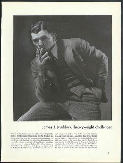 Heavyweight Champion James J Braddock by Edward Steichen 1935 Vanity