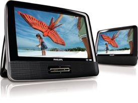 Philips 9 Dual Screen Portable DVD Player Black PD9012 37