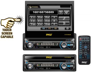 PYLE CAR AUDIO PLTS78DUB NEW 7 SINGLE IN DASH TFT LCD MONITOR W/ DVD