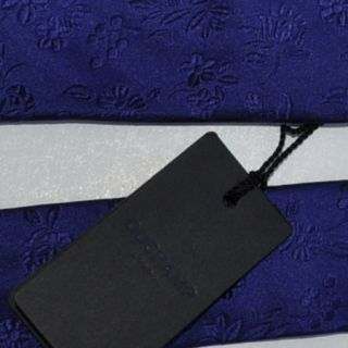 100 New Duchamp Tie Mens Jacquard Silk Purple Floral Tonal Genuine