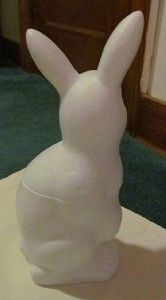Vintage Peoria Plastic Large Easter Bunny to Fill NIP