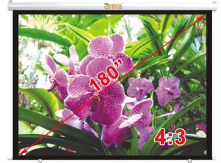 New 180 4 3 Electric Motorized Projector Projection Screen w Remote