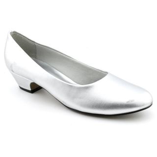 Easy Street Halo Womens Size 9 Silver Wide Synthetic Pumps, Classics
