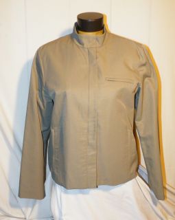 EILEEN FISHER Gray Cotton Nylon Jacket M ~ Fully Lined