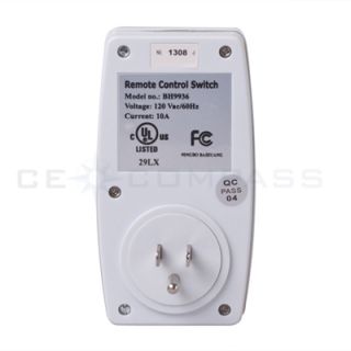  Wireless Remote Control AC Electrical Power Outlet Plug Switch
