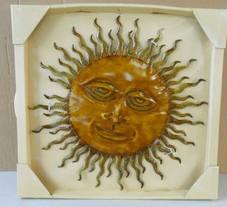 Benzara 63781 Sun God Spiral Rays Metal Wall Art Decor Sculpture 24 In